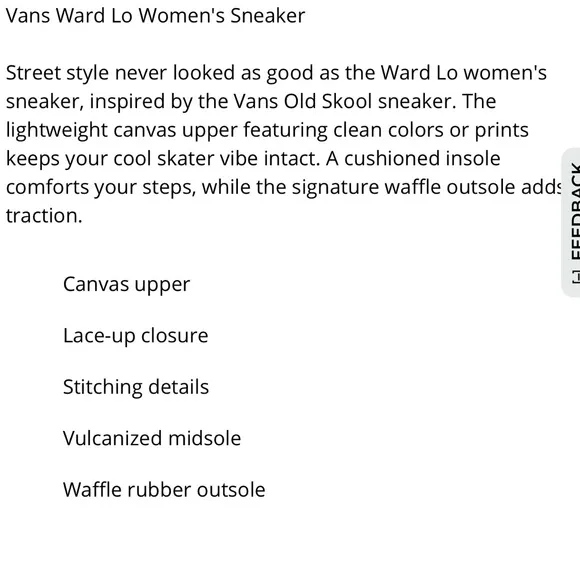 New VANS size 9.5 women’s TRIPLE WARD WHITE canvas sneakers shoes VNOA3IUN…