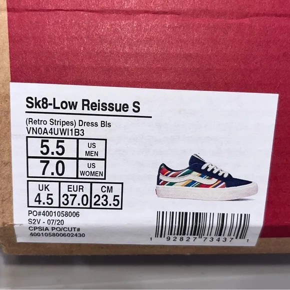 NEW Vans Sk-8 Low Reissue Stripes Old Skool Sneakers