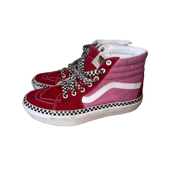 New Vans SK8-Hi Platform 2.0 “Chili Pepper – Fuchsia Pink” Sz Wm 10 Men 8.5
