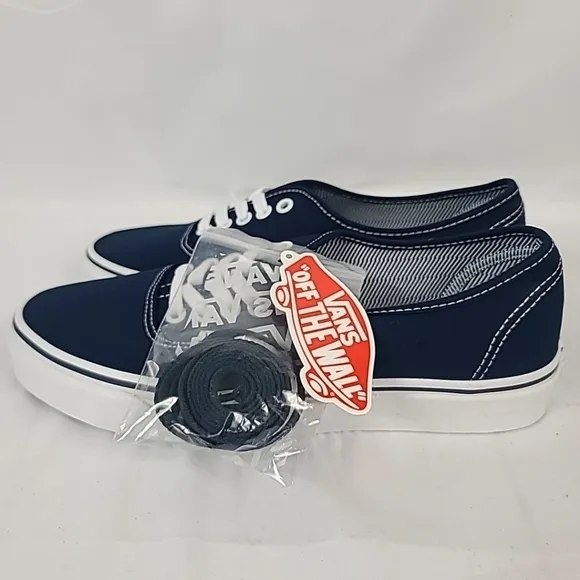 NEW Vans Unisex Authentic Blue Low Top Sneaker Shoes Sz M 8, W 9.5 NIB