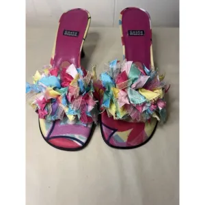 New Vintage Costa Blanca Splash RibbonKitten Heel Size 6