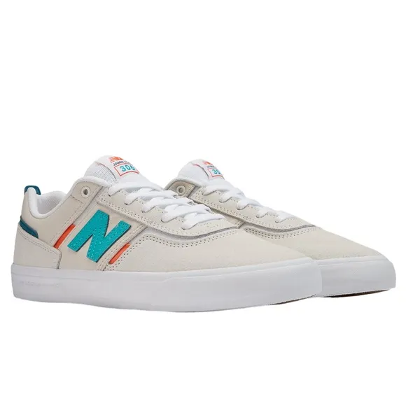 NEW W/ BOX New Balance Numeric Jamie Foy 306 White Teal Blue Shoes Size 8M 9.5W