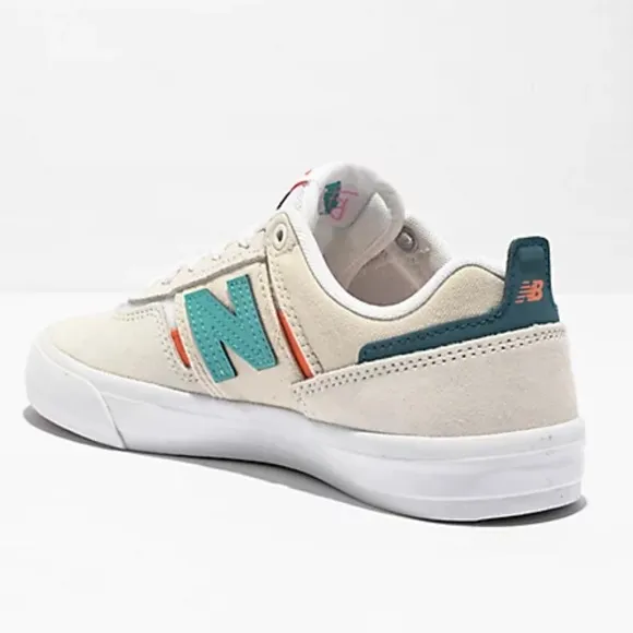 NEW W/ BOX New Balance Numeric Jamie Foy 306 White Teal Blue Shoes Size 8M 9.5W