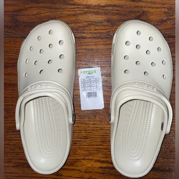 New With Tags Crocs “Bone” Classic Clog Shoes *make offers*
