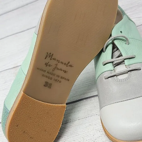 New without Box Mannela de Juan Kids Oxford Shoes Size US 13/EU 31‎