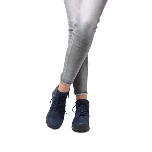 NEW WOLKY women's why shoes in blue nubuck