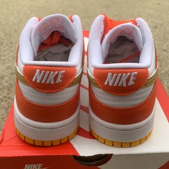 NEW Women Nike Dunk Low Orange University Gold 8.5 Women 7 Men