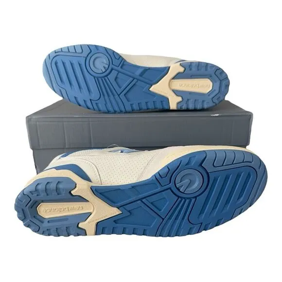 New Balance 550 Sea Salt Blue Agate Basketball Shoe Men Size 13 Women Size 14.5