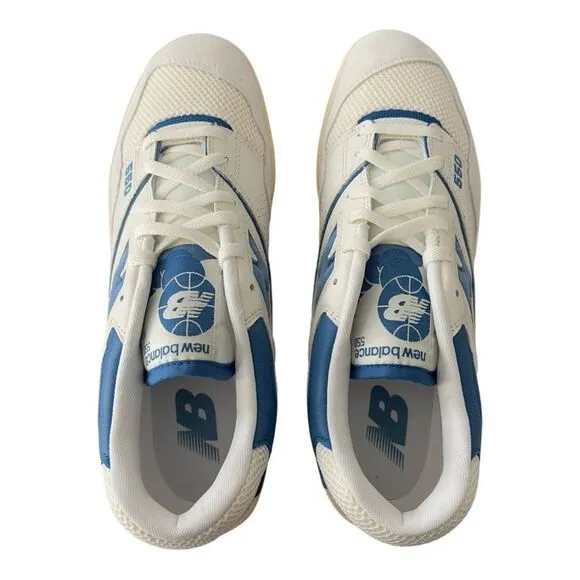 New Balance 550 Sea Salt Blue Agate Basketball Shoe Men Size 13 Women Size 14.5