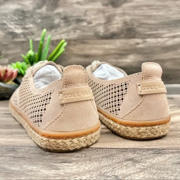 NIB Cole Haan Cloud 3Eye Espadrille Loafer Oxford Boat Shoes Perforated 8B