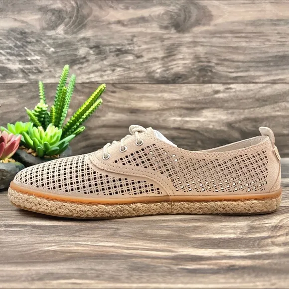 NIB Cole Haan Cloud 3Eye Espadrille Loafer Oxford Boat Shoes Perforated 8B