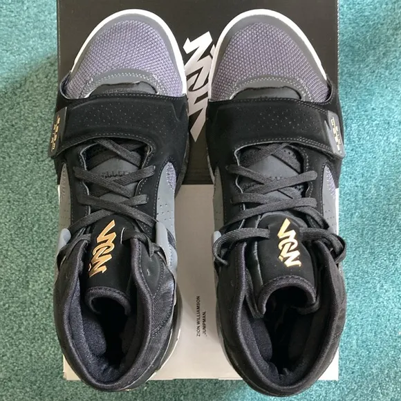 NIB Jordan Zion 2 TB Men’s Sz 10 Shoes Black/Metallic Gold DQ7688 001