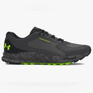 NIB Men’s Under Armour Charged Bandit Trail 3 Black Gray Camo Running Shoes
