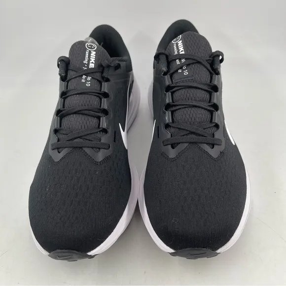 NIB! 👞 Nike Air Winflo 10 Black White LaceUp Low Top Running Shoes - M/10.5-W/12