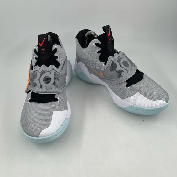 NIB Nike 👞 Unisex Adult KD Trey 5X Grey Orange Basketball Shoes- Sizes M/8-W/9.5