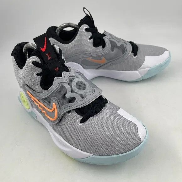 NIB Nike 👞 Unisex Adult KD Trey 5X Grey Orange Basketball Shoes- Sizes M/8-W/9.5