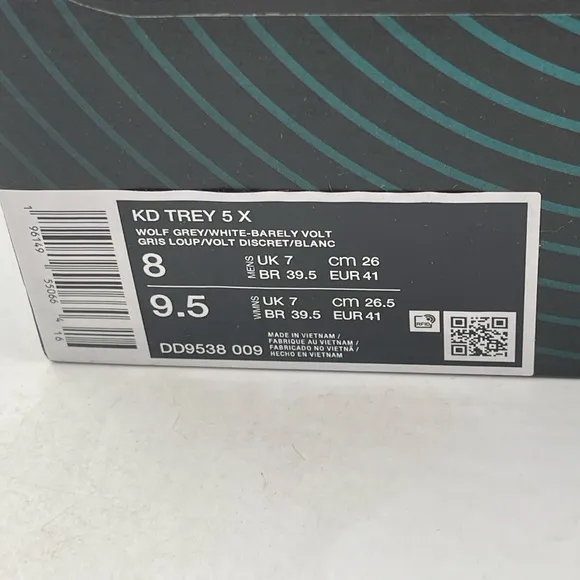 NIB Nike 👞 Unisex Adult KD Trey 5X Grey Orange Basketball Shoes- Sizes M/8-W/9.5