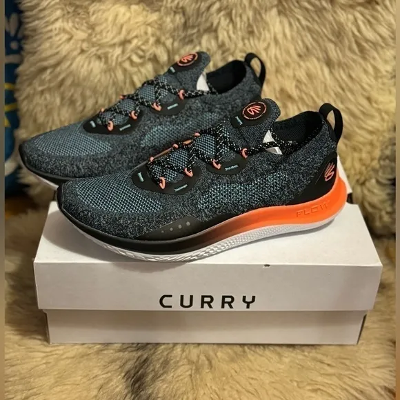 NIB UNDER ARMOUR CURRY FLOW GO GLOW UNISEX SHOES SNEAKERS MENS 11 WOMENS 12.5
