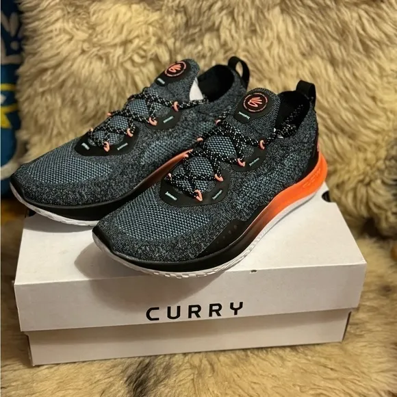NIB UNDER ARMOUR CURRY FLOW GO GLOW UNISEX SHOES SNEAKERS MENS 11 WOMENS 12.5