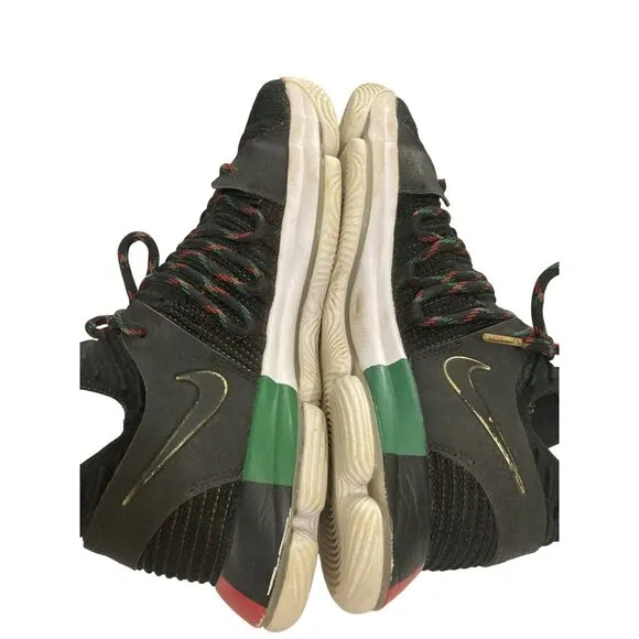 Nike 897817 KD 10 black history Mens Size 10.5 Black red green Sneakers Shoes