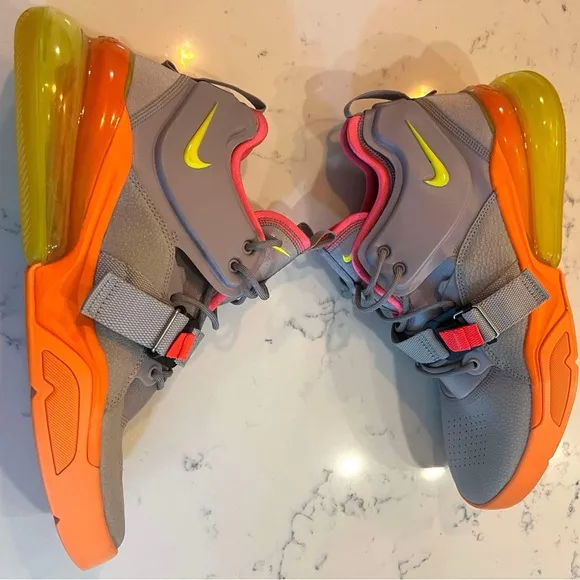 Nike Air Forcé 270 Men’s SZ.13 Sherbert Gray/Orange Shoes AH6772-007 New