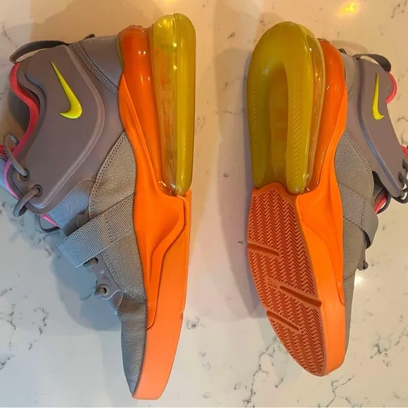 Nike Air Forcé 270 Men’s SZ.13 Sherbert Gray/Orange Shoes AH6772-007 New
