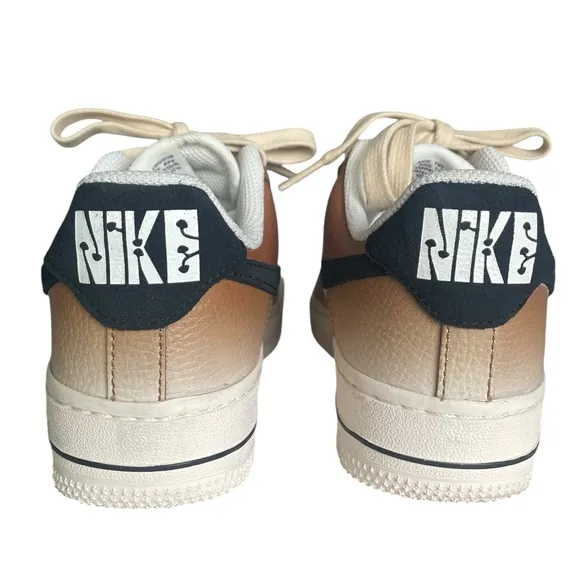 Nike Air Force 1 '07 Low Shoes Sneakers Womens 5 Ale Brown Black DO6682-200 EUC