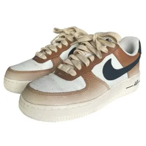 Nike Air Force 1 '07 Low Shoes Sneakers Womens 5 Ale Brown Black DO6682-200 EUC