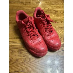 Nike Air Force 1 '07 LV8 Low Triple Red CW6999-600 Men’s Size 10.5