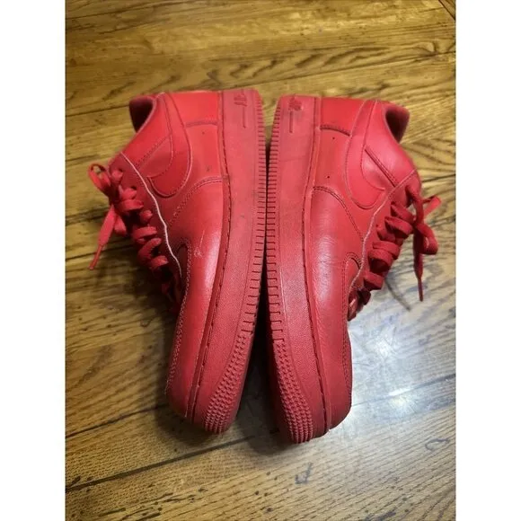 Nike Air Force 1 '07 LV8 Low Triple Red CW6999-600 Men’s Size 10.5