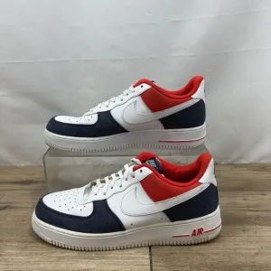 Nike Air Force 1 '07 LX White Red Denim  Men’s Size 10.5 DJ5174-100
