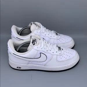 Nike Air Force 1 ‘07 White Black Shoes Men’s Sz 10.5