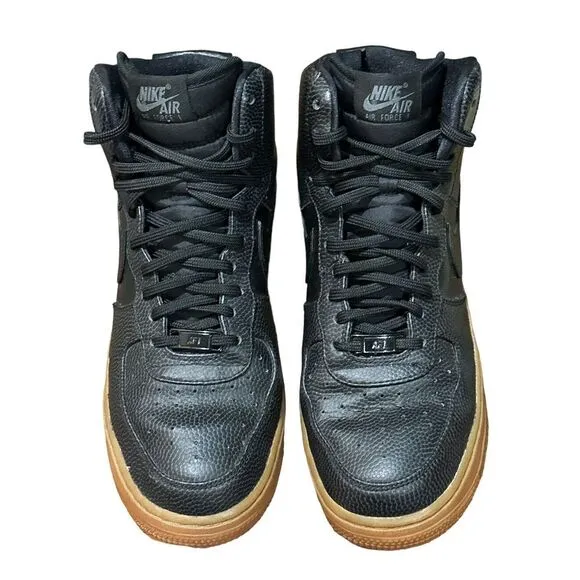 Nike Air Force 1 Black Gum 2016 Size 9‎ EU 40.5 EUC