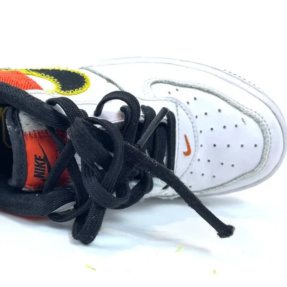 Nike Air Force 1 Low LV8 Roswell Raygun White Orange Shoes DD9532-100 Youth 1.5Y