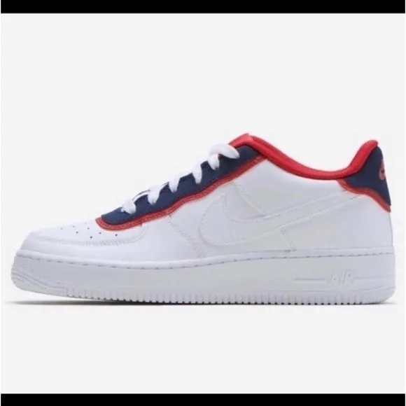 Nike Air Force 1 red Obsidian’ Low Sneakers, size 7 youth, women’s 8.5