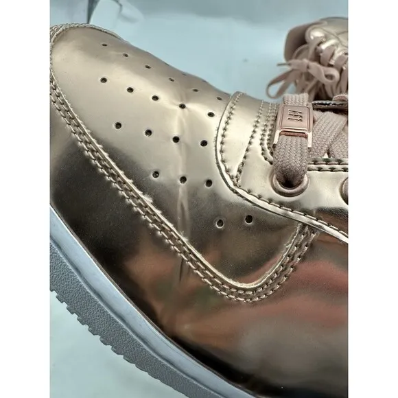 Nike Air Force 1 SP Liquid Metal Rose Gold CQ6566-900 Creases Scuffs Women’s 14