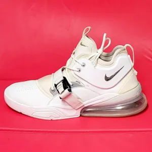 Nike Air Force 270 White Metallic Silver Men's Shoes #AH6772-100 size 14