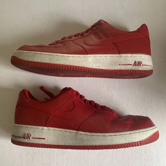NIKE Air Force 1 Men’s Varsity Red Shoes #315122-606 Size 13