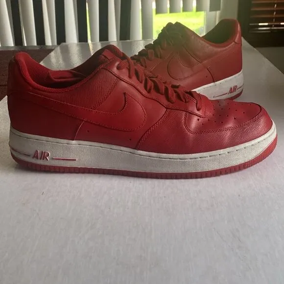 NIKE Air Force 1 Men’s Varsity Red Shoes #315122-606 Size 13