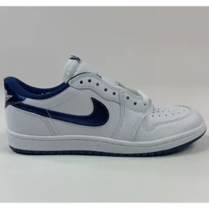 Nike Air Jordan 1 Low 85 Retro Mens White Navy Blue Shoes Sneakers FB9933-141