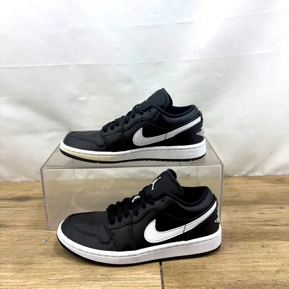 Nike Air Jordan 1 Low Black White A09944-001 Youth 5.5 Women’s 7