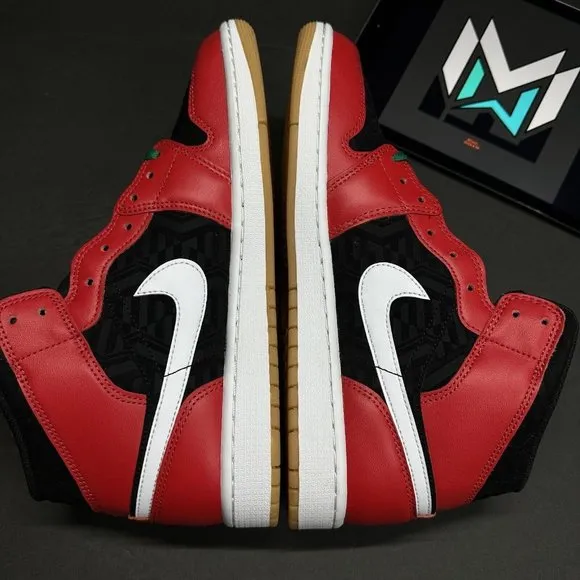 Nike Air Jordan 1 Mid SE Shoes Malachite Black Red DQ8417-006 Men’s Sizes
