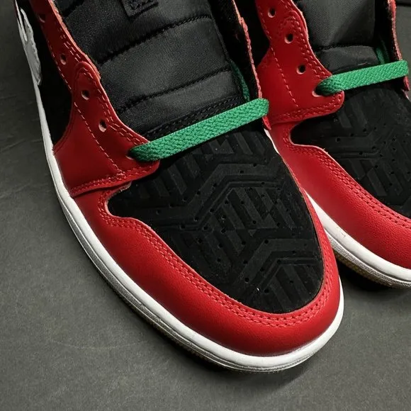 Nike Air Jordan 1 Mid SE Shoes Malachite Black Red DQ8417-006 Men’s Sizes
