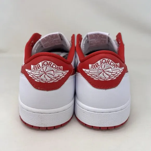 Nike Air Jordan 1 Retro Low OG Shoes White University Red Men’s Size 12