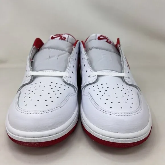 Nike Air Jordan 1 Retro Low OG Shoes White University Red Men’s Size 12