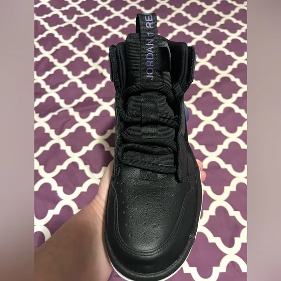 Nike Air Jordan 1 Retro Men’s High React Black/ Purple  Shoes