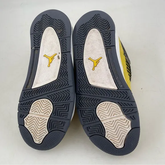 👞Nike Air Jordan 4 IV Retro Lightening 2021 Yellow Sneaker - 3Y Kids | 5.5 Women