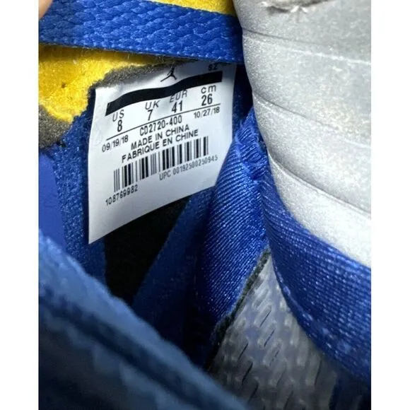 Nike Air Jordan 5 Retro Laney Blue Men’s Size 8 CD2720-400 OG V Shoes
