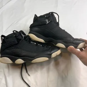 Nike Air Jordan 6 Rings Black Sneakers Shoes 322992-021 Unisex Size 9 L010325