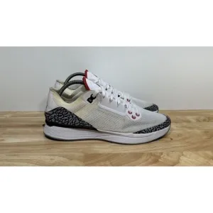 Nike Air Jordan 88 Racer Men’s Size 8.5 White Cement Fire Red Shoes AV1200-100